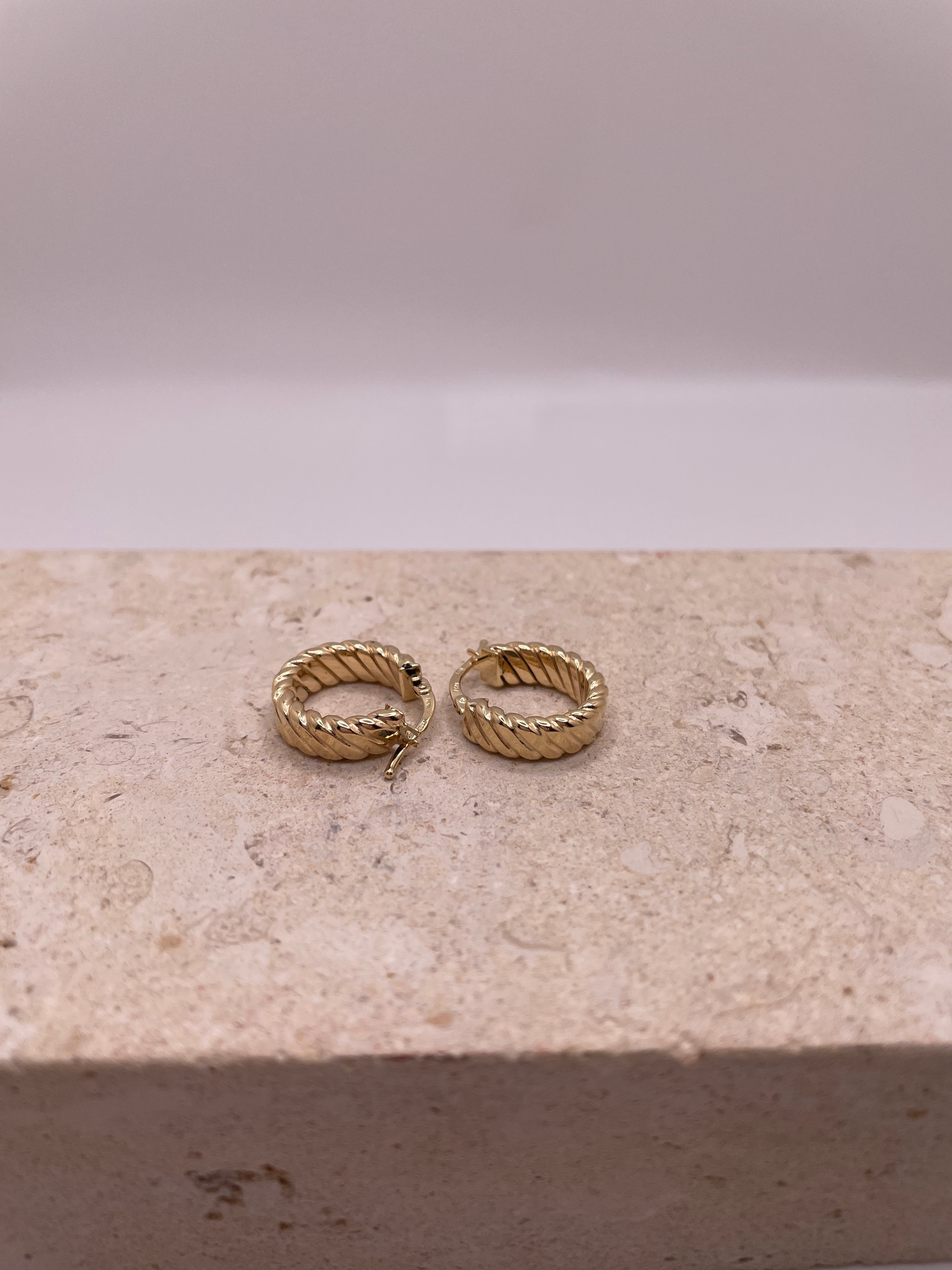 14k gold earrings (1699)