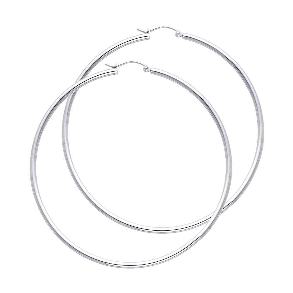 Luna Statement – 14K Gold Classic Hoop Earrings | 65mm