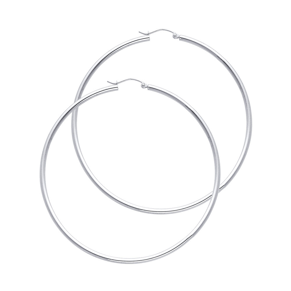 Luna Grande – 14K Gold Classic Hoop Earrings | 55mm