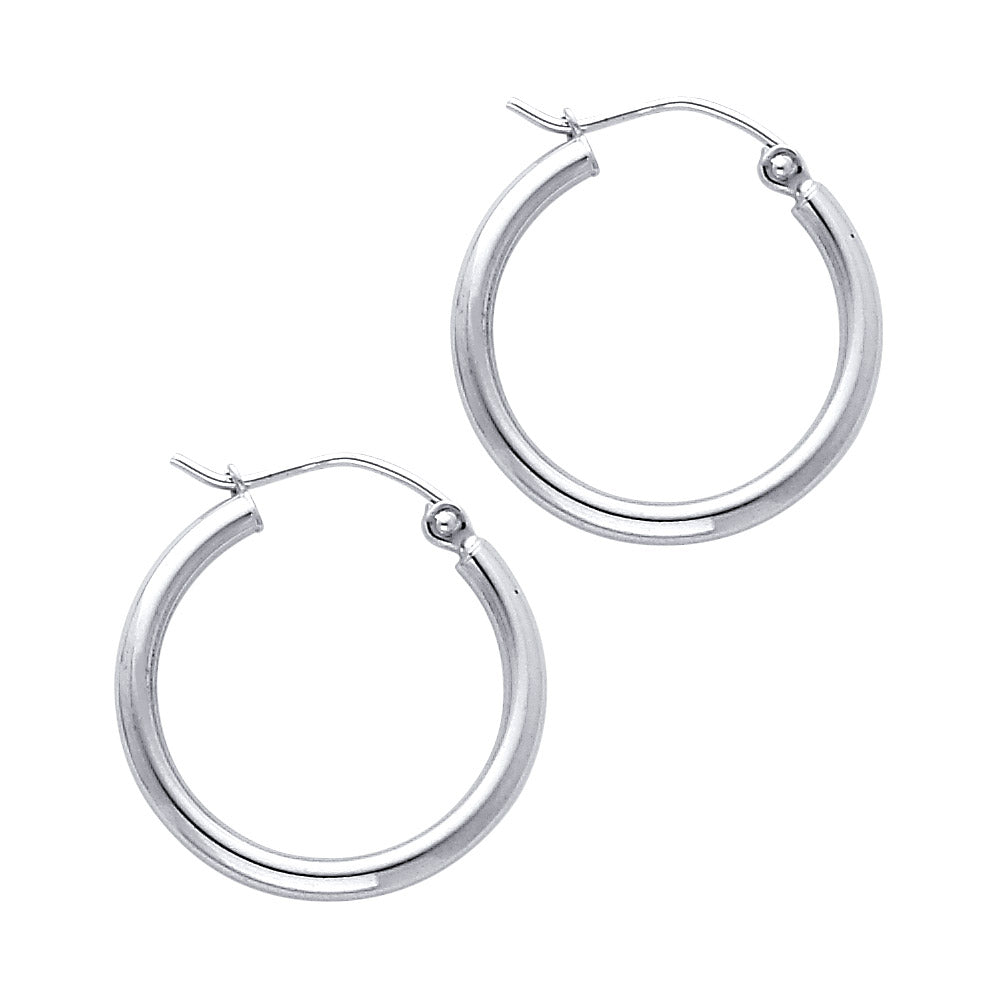 Luna Dainty – 14K Gold Classic Hoop Earrings | 20mm