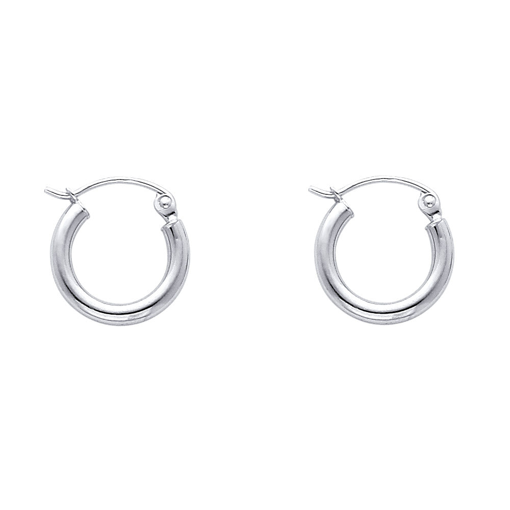 Luna Baby – 14K Gold Classic Hoop Earrings | 12mm