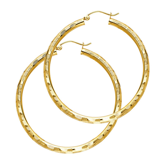 14K Gold Main Character Hoops
