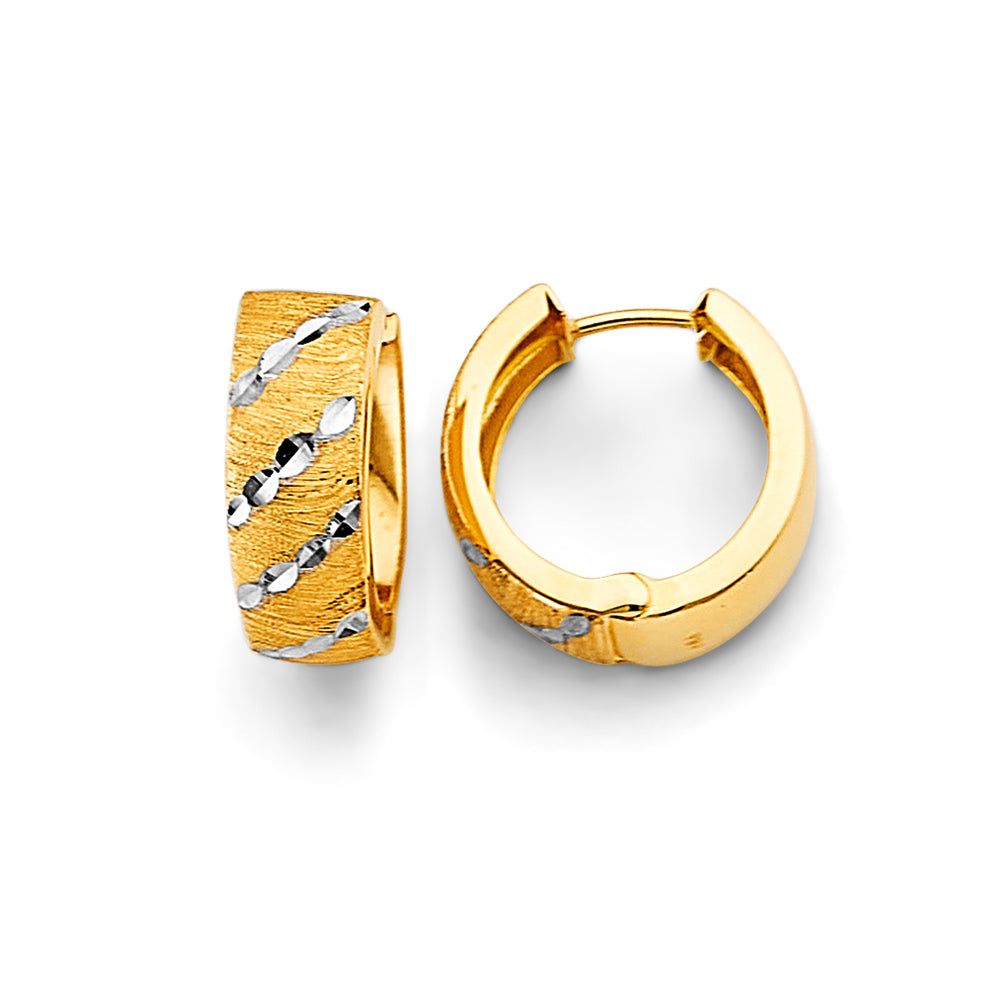 14K 2T Huggies Earrings (1869)