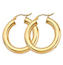 14k gold hoops – 30mm