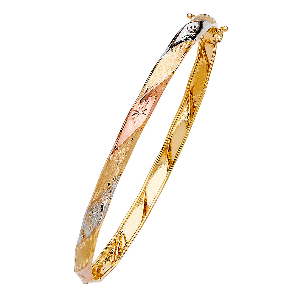 14k Gold Flexible Bangle (45)