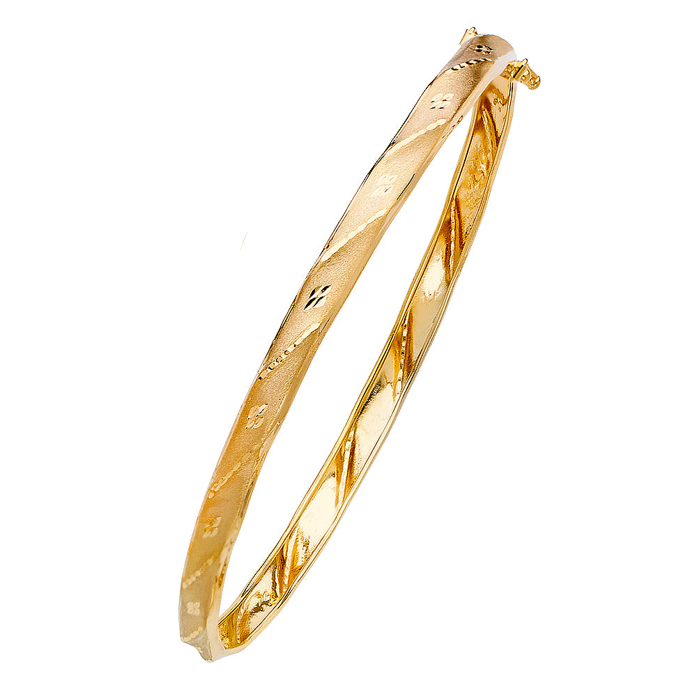 14k Gold Flexible Bangle (46)