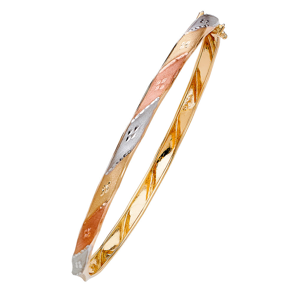 14k Gold Flexible Bangle (48)