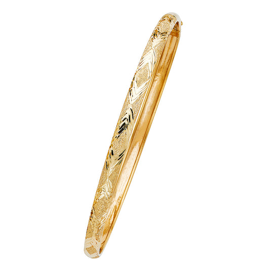 14k Gold Flexible Bangle (74)