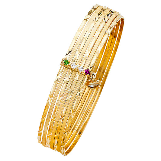 14k gold semanario bracelet (0129)