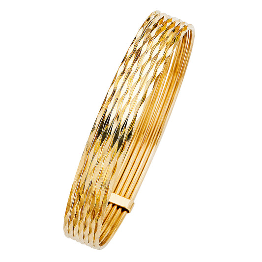 14k gold semanario bracelet (0136)