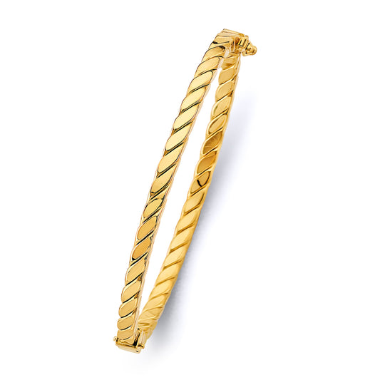 14K gold braided bangle, yellow gold oval bracelet, 14K hollow gold bangle, women’s gold bangle bracelet, everyday gold jewelry, lightweight gold bangle, 14K gold braided bracelet