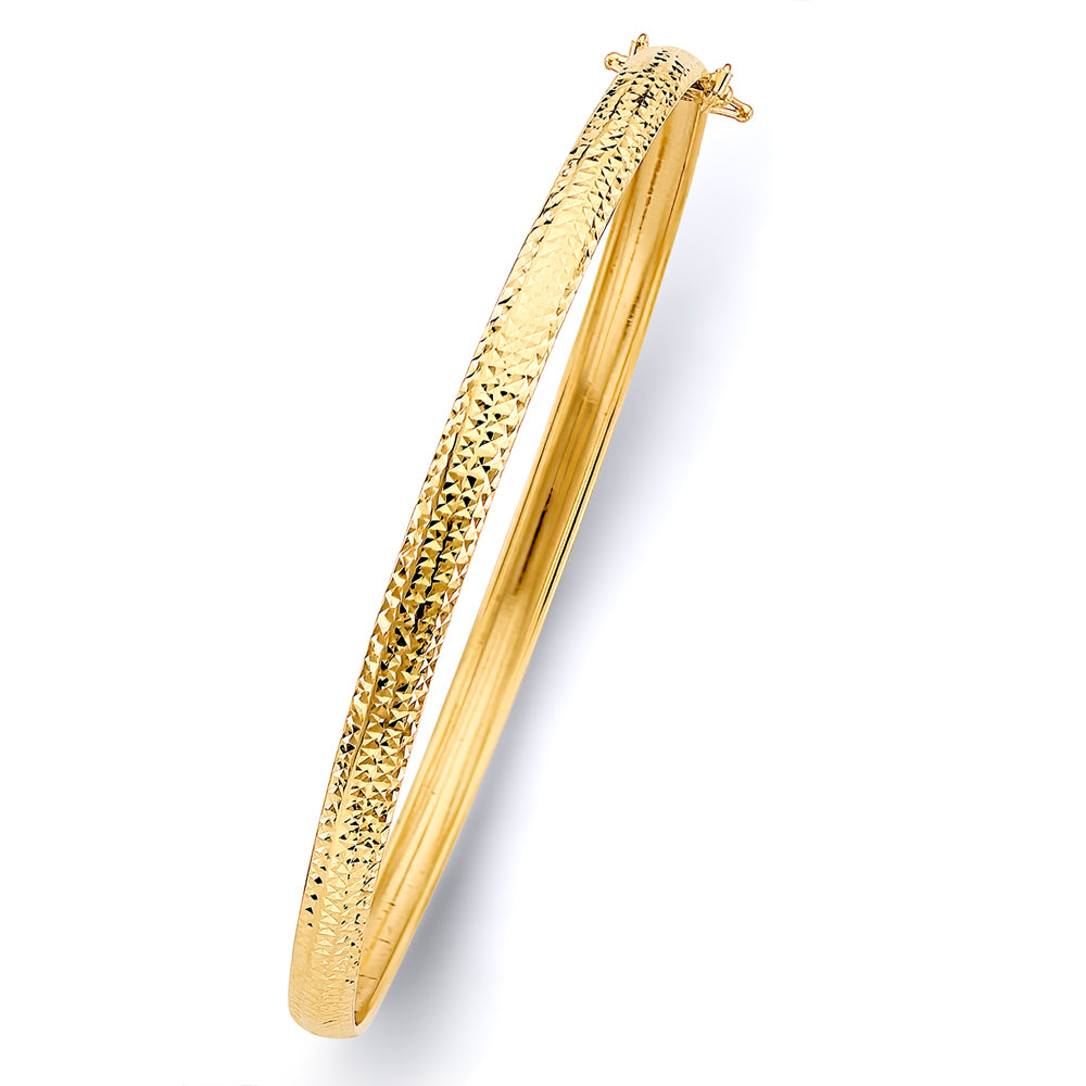 14k Gold Flexible Bangle (0231)