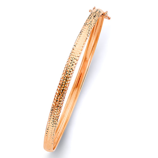 14k Gold Flexible Bangle (0233)