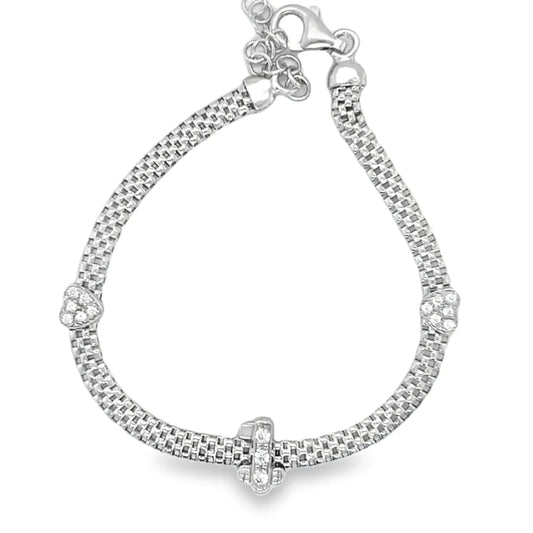 Heart Bracelet - 925 Silver