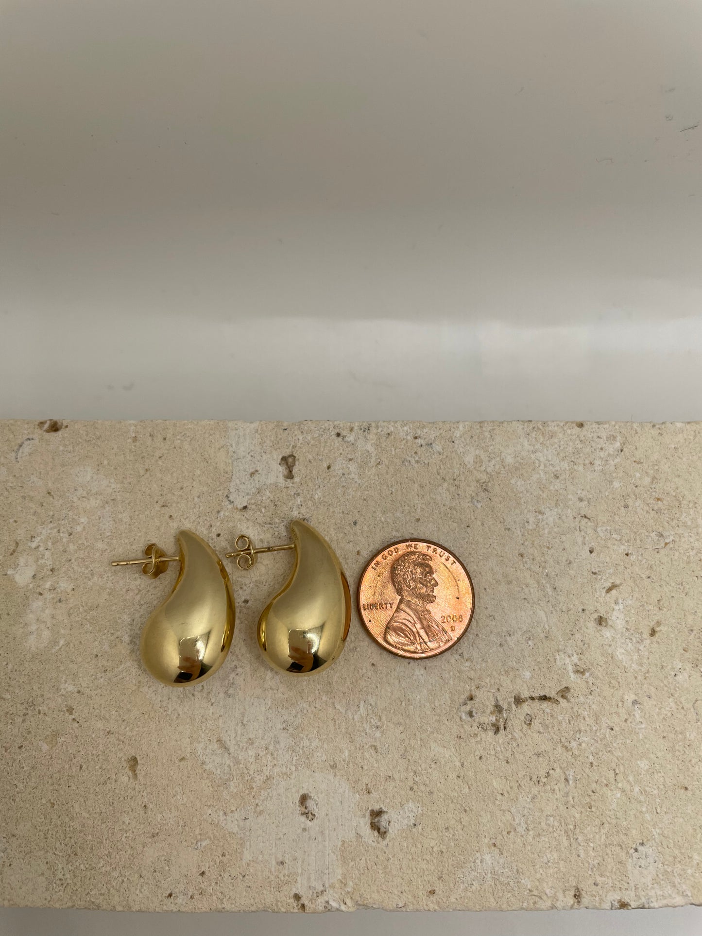 14K Gold Tear drop Earrings
