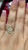 14K Tri-Color Virgencita Guadalupe CZ Ring