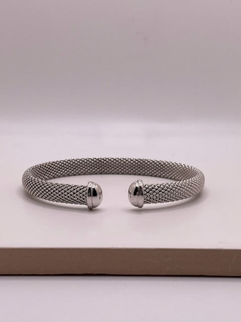 cable bangle - 925 silver