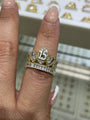 14K Gold Quinceañera Crown Ring, 15 Años Ring, Sweet 15 CZ Crown Ring, 14K Real Gold Quince Ring, 15 Anos Gold Jewelry, 14K Gold CZ Crown Band, Authentic Gold Quinceañera Jewelry, Princess Crown Ring 14K