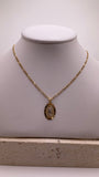 14k gold san judas chain set