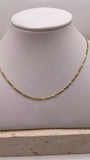14k gold figaro chain enero