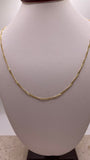14k gold 1.2mm singapore chain
