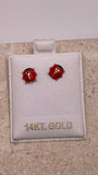 14k gold ladybug earrings