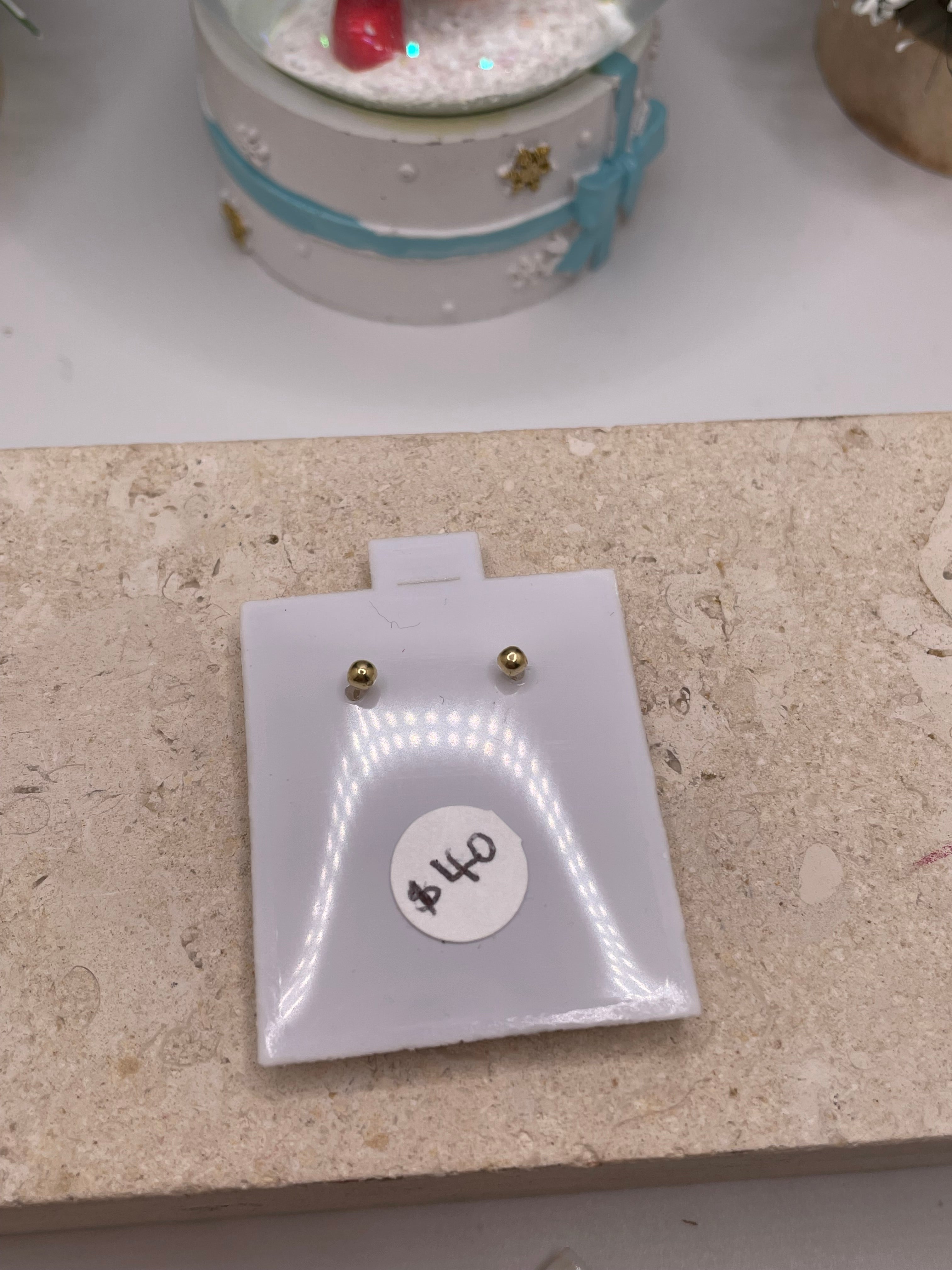 14k gold dora character earrings