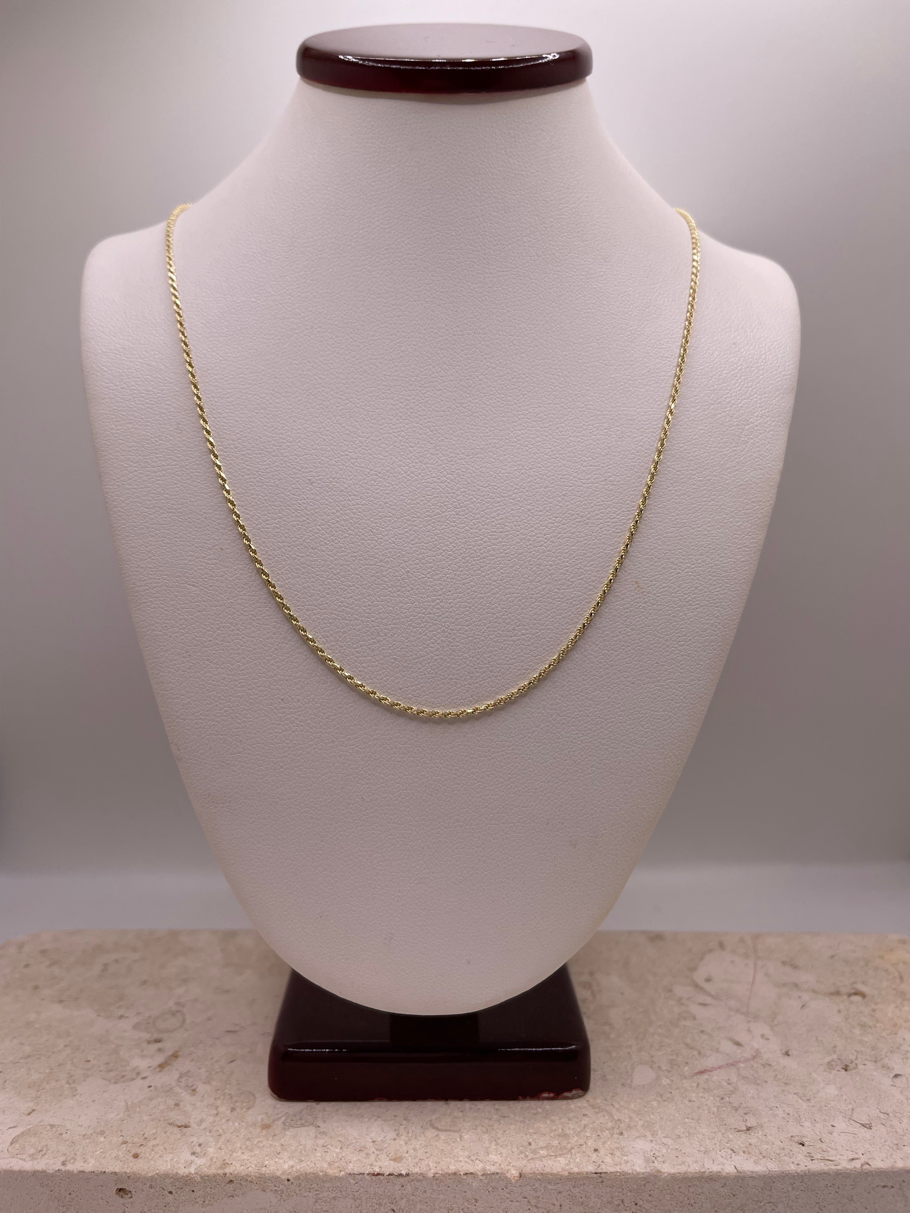 14k gold 1.2mm rope chain