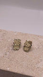 14k gold full body waving hello kitty earrings