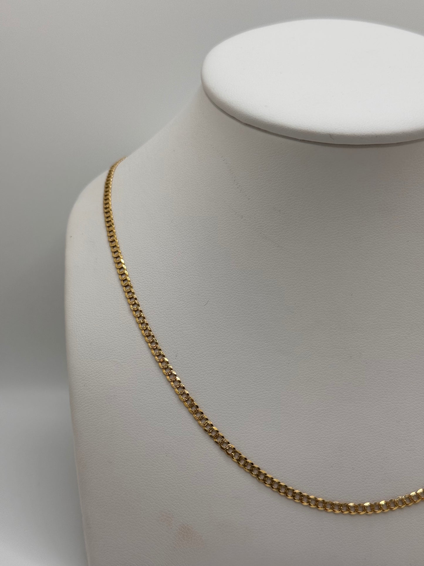 14K Solid Gold Cuban Chain 2.7mm