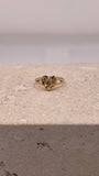 14K Gold Baby Ring or Womens Pinky Ring Heart Nugget
