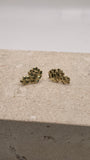14k gold small nugget unisex stud earrings