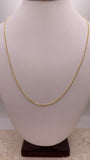 14k gold flat open wheat chain (0465)
