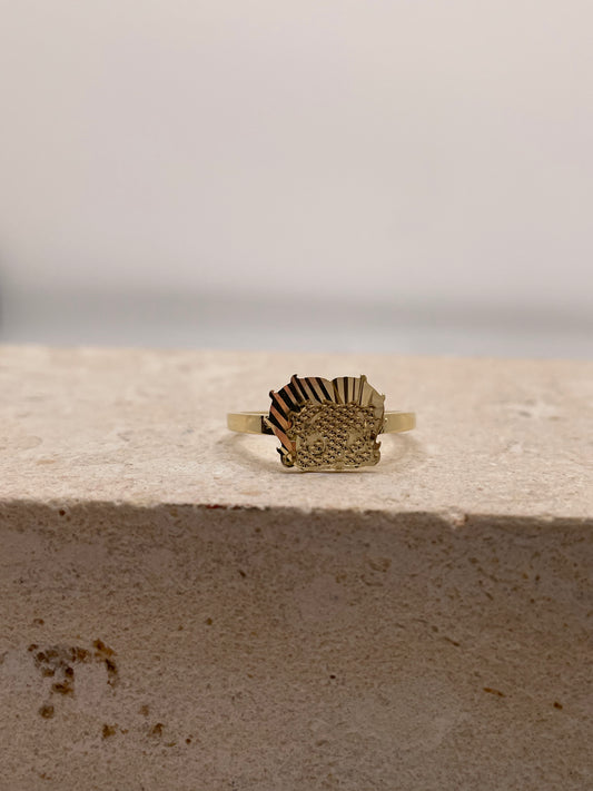 14k gold betty boop ring small
