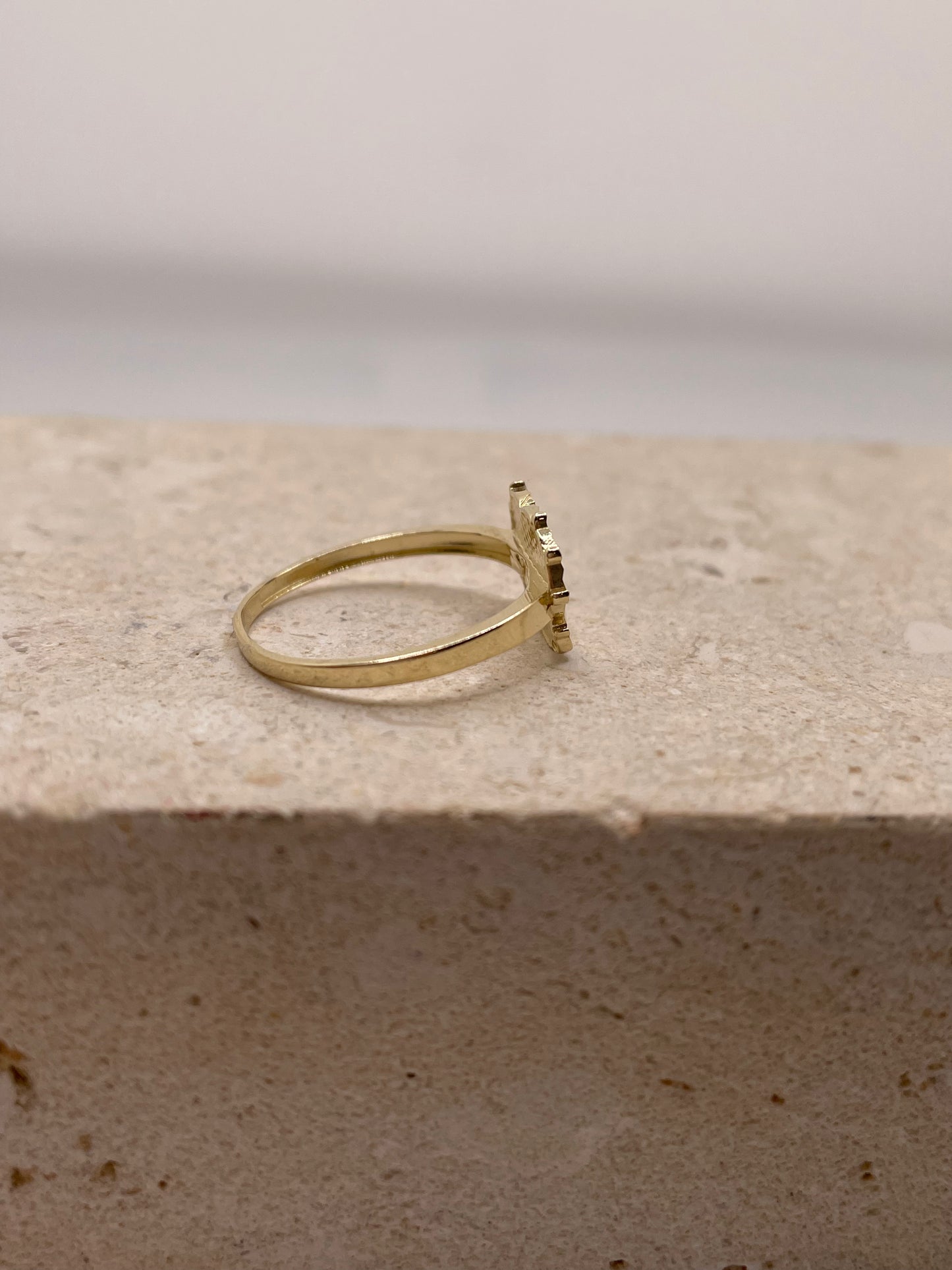 14k gold betty boop ring small