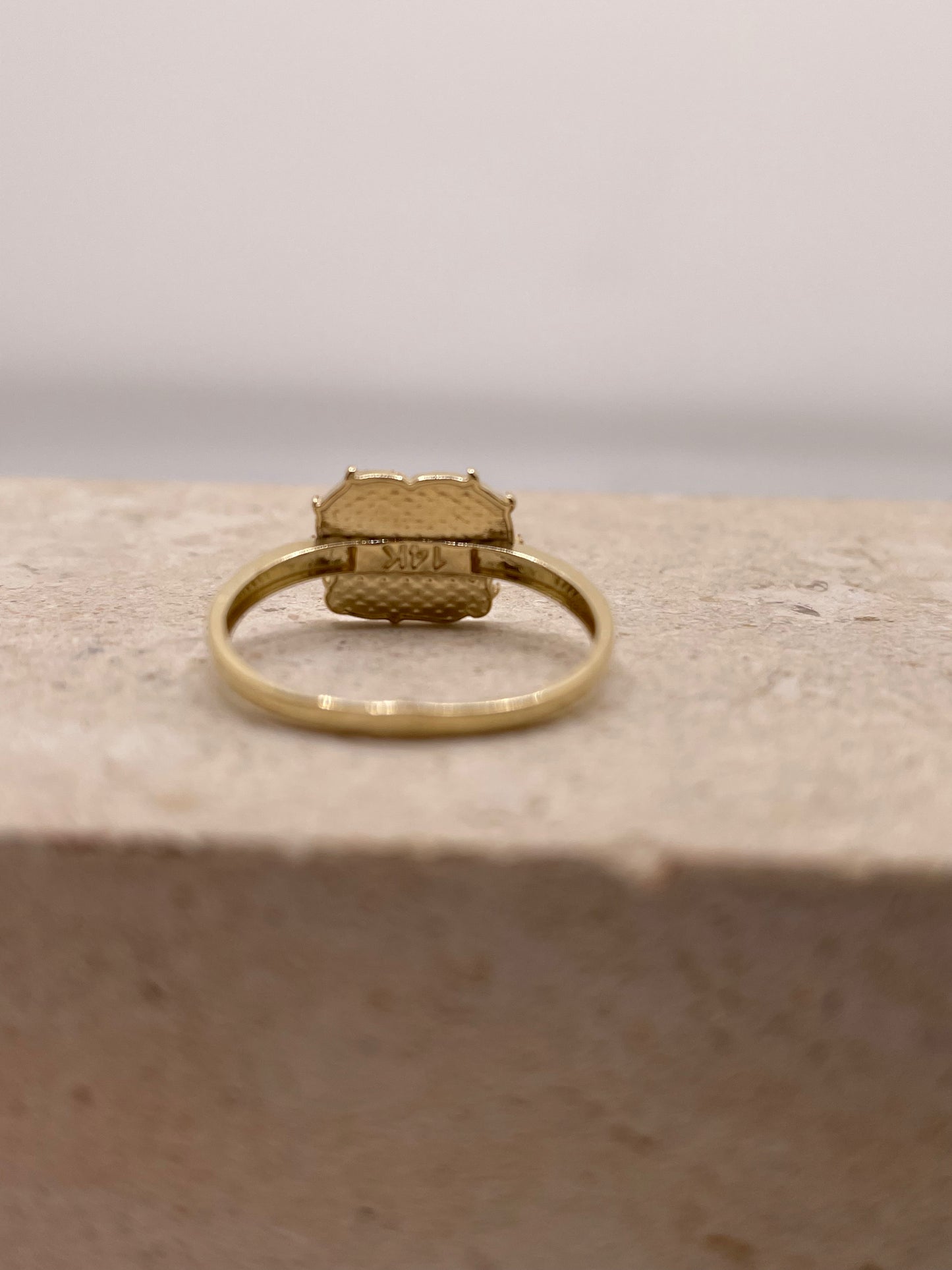 14k gold betty boop ring small
