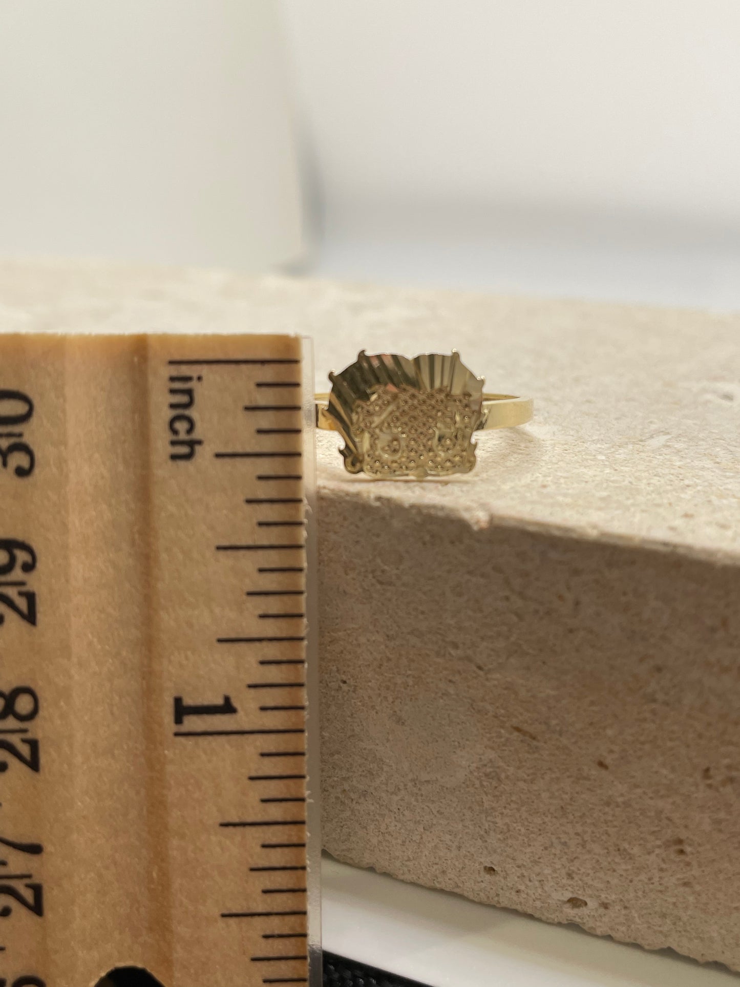 14k gold betty boop ring small