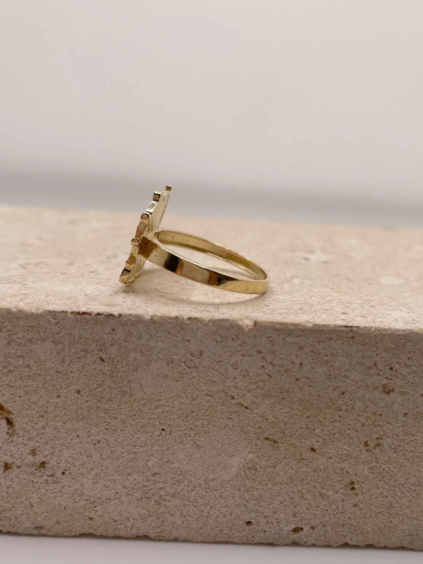 14k gold betty boop ring large