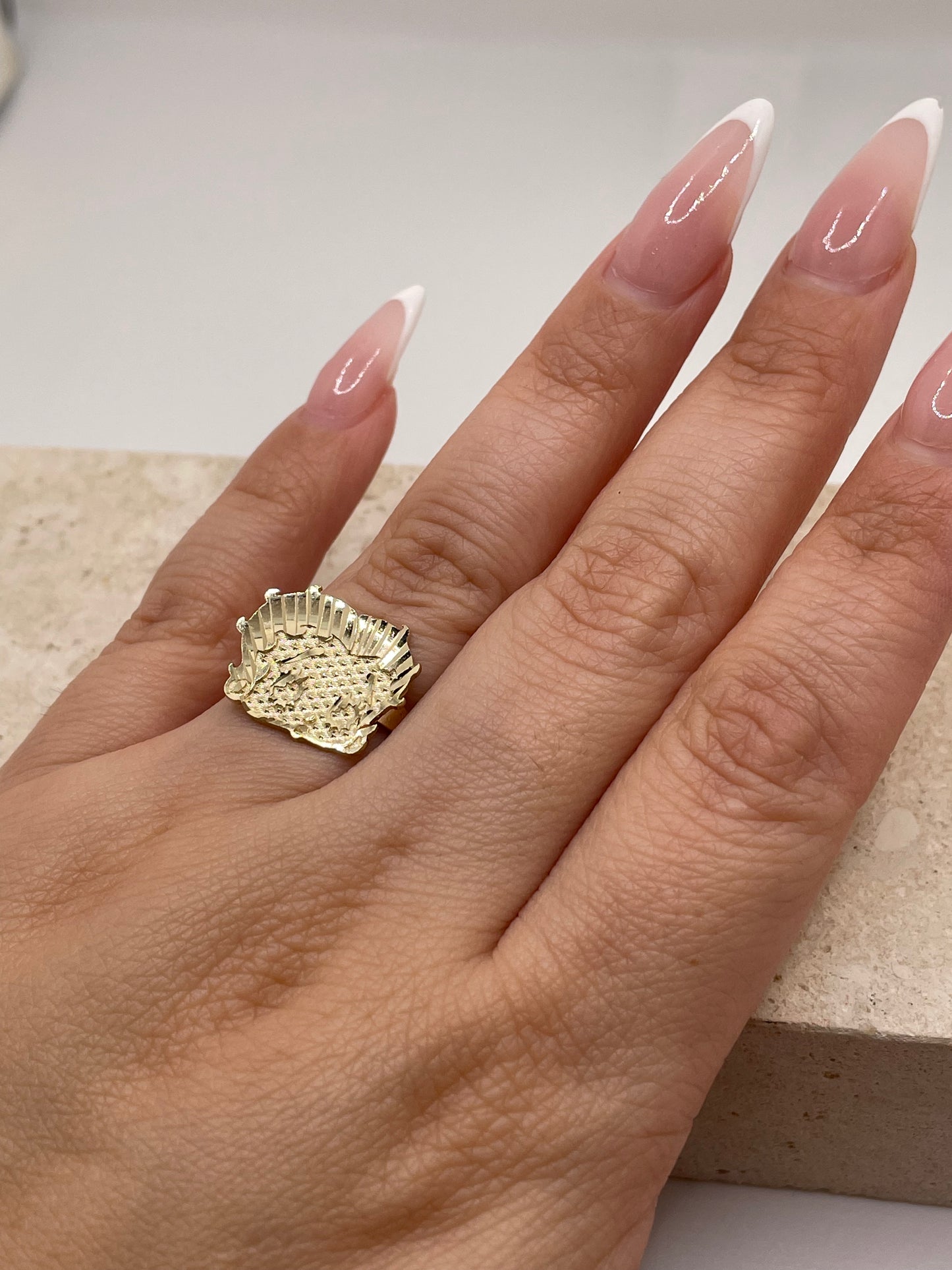 14k gold betty boop ring large