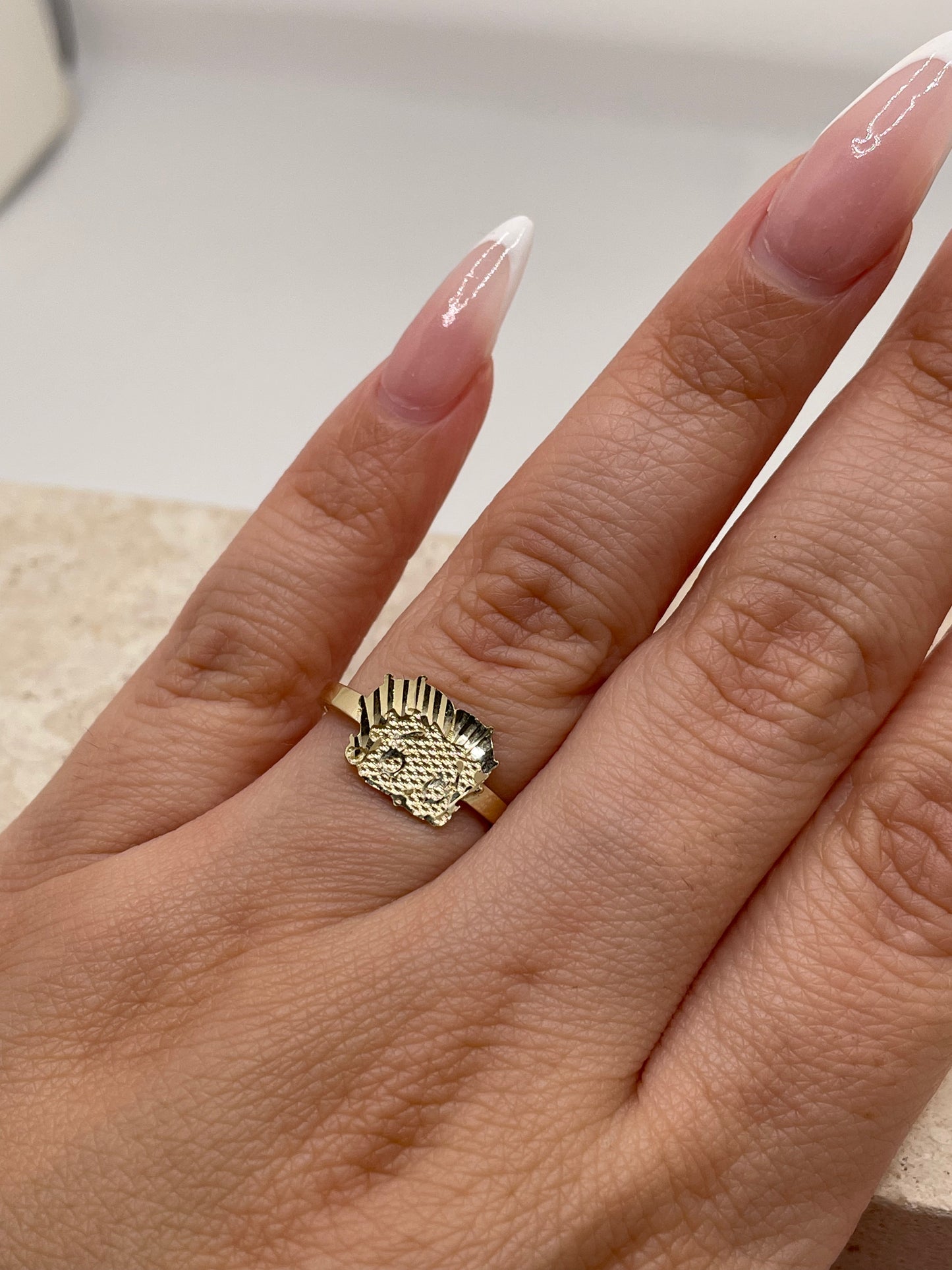 14k gold betty boop ring small
