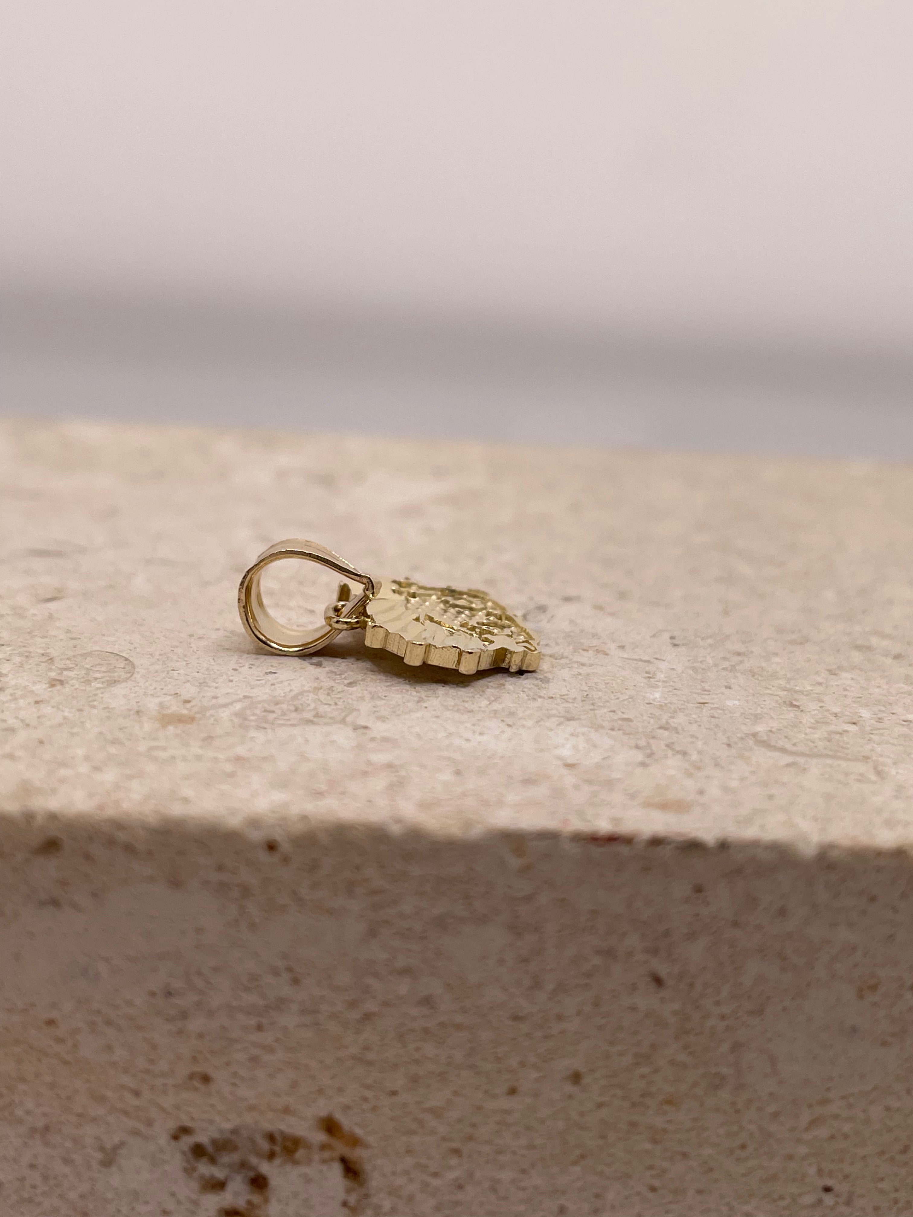 14k gold betty boop pendant small