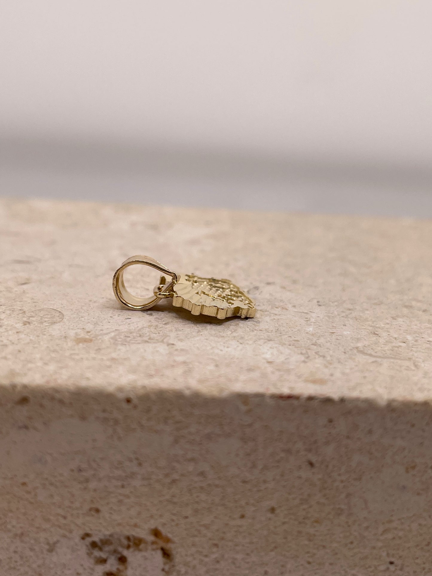 14k gold betty boop pendant small