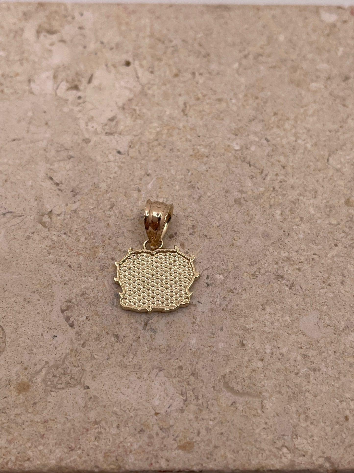 14k gold betty boop pendant small