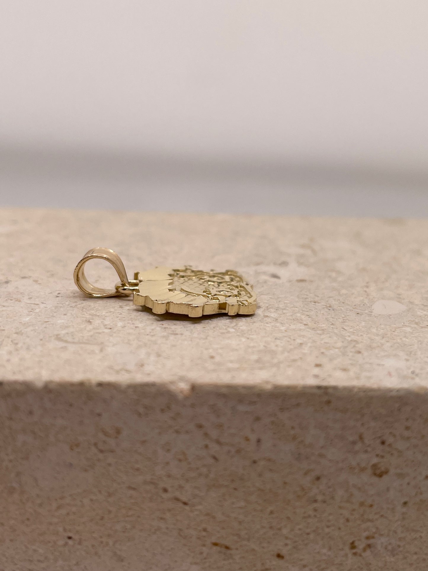 14k gold betty boop pendant large