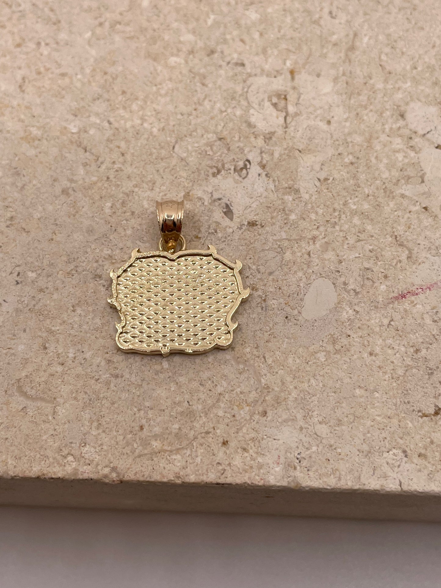 14k gold betty boop pendant large