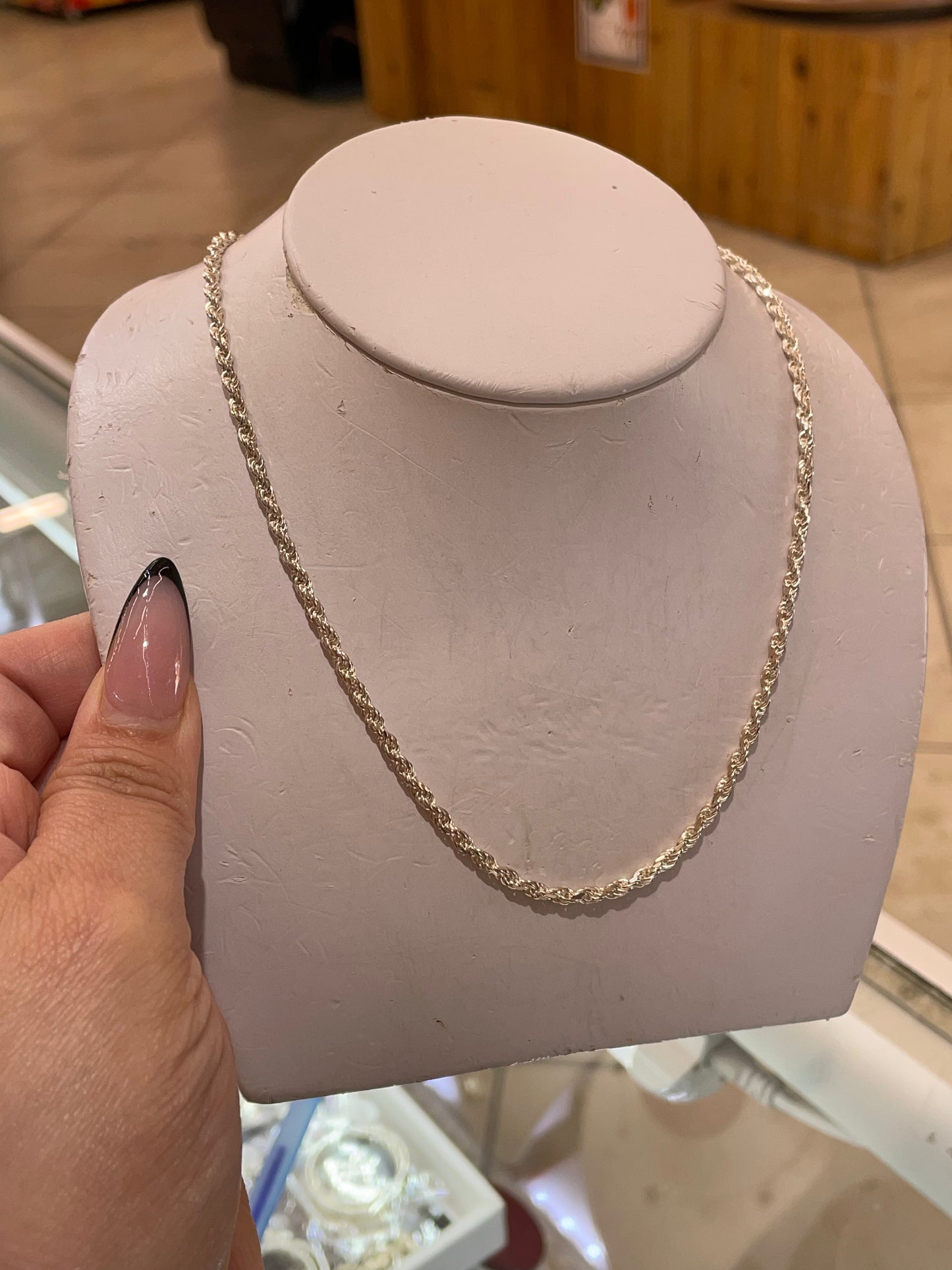 18" rope chain - 925 sterling silver