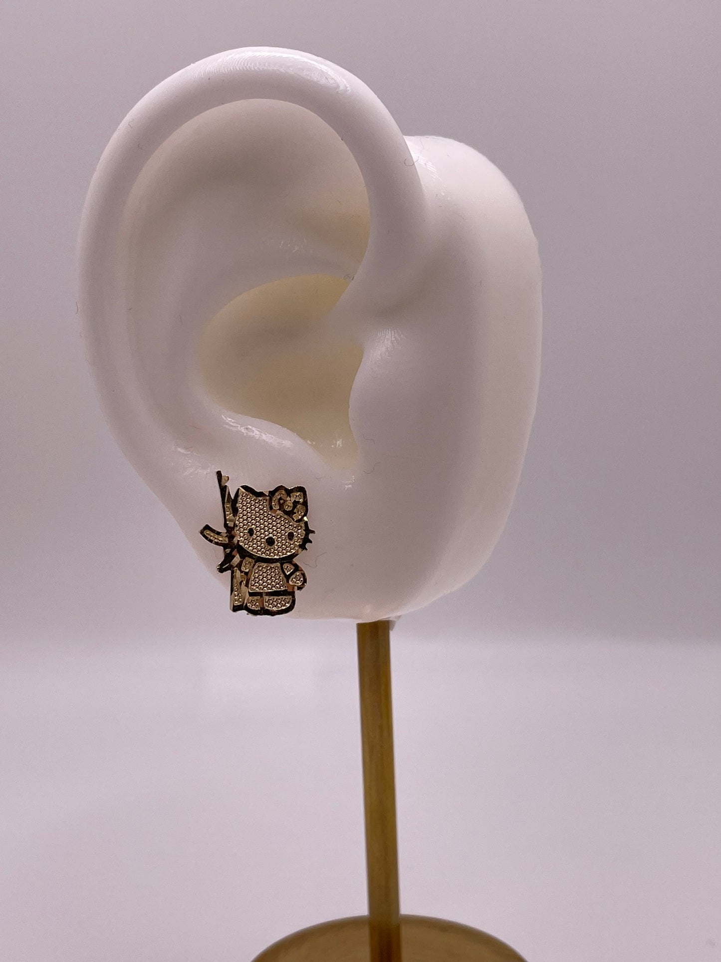 14K Gold Hello Kitty AK Earrings