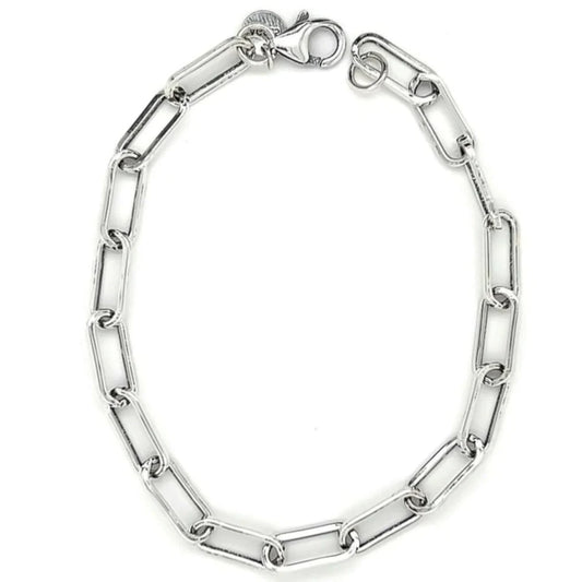 Paperclip Bracelet 5mm - 925 Silver