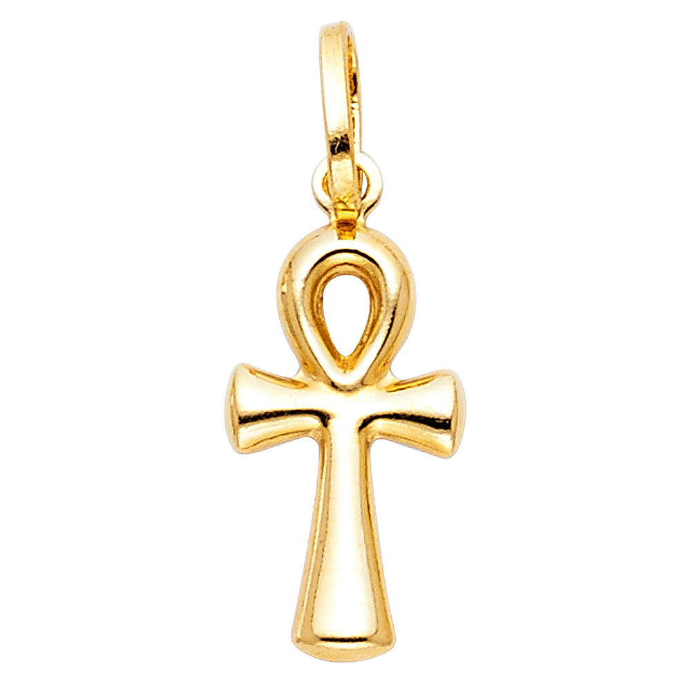 14k gold ankh cross pendant (s)