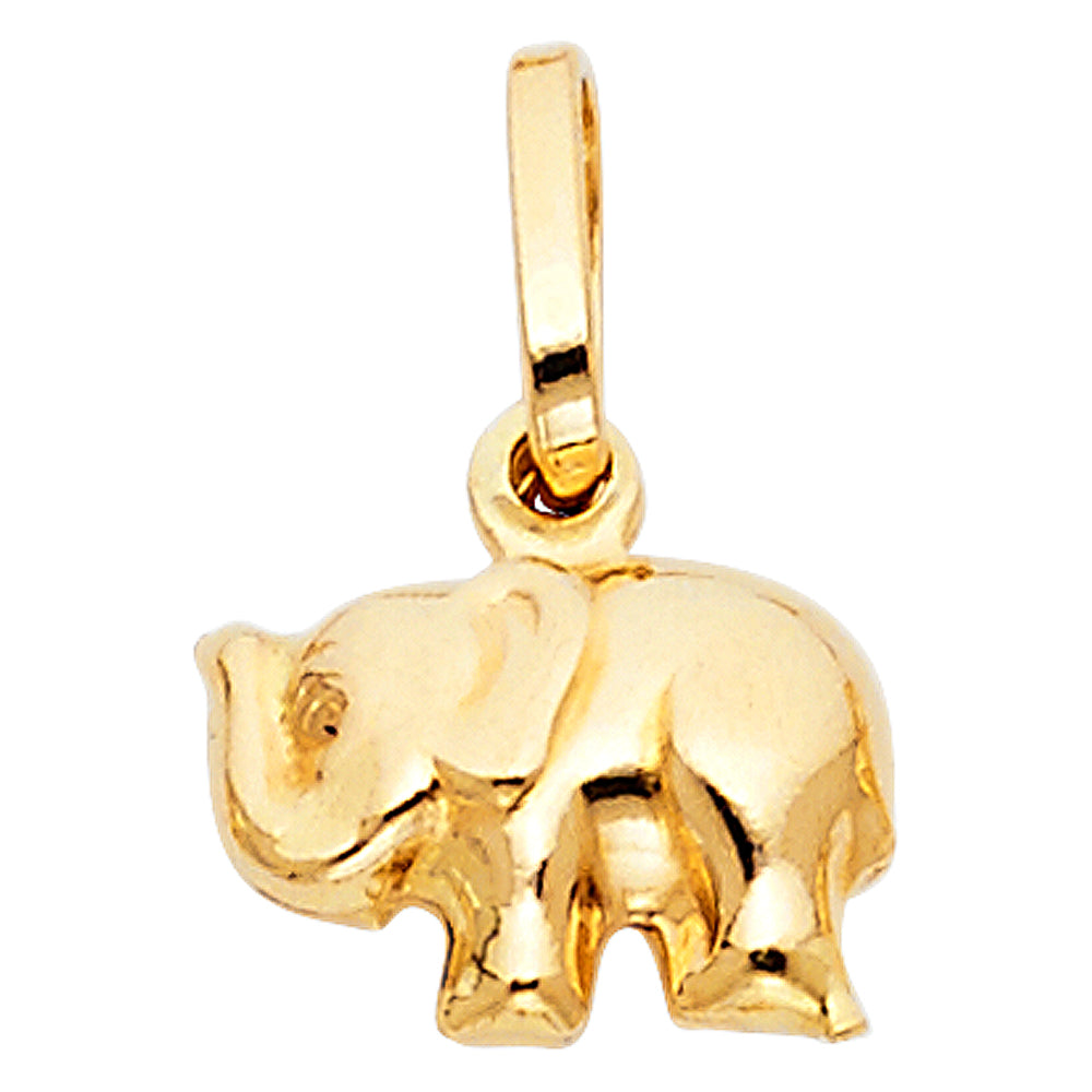 Little Lucky – 14K Gold Elephant Pendant